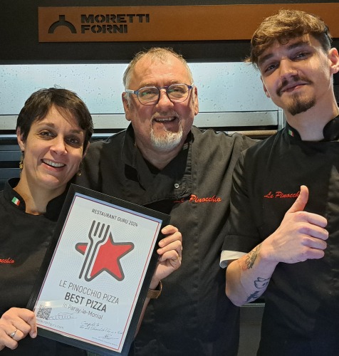 LE PINOCCHIO PIZZA award