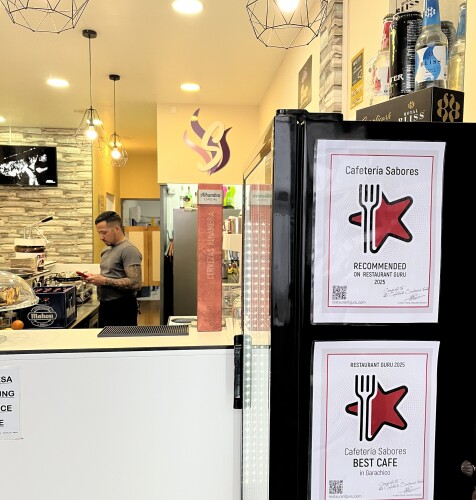 Cafetería Sabores award