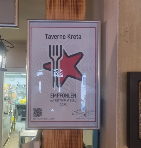 Taverne Kreta award
