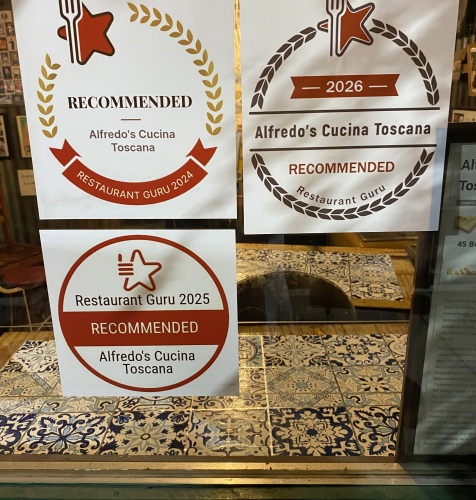Alfredo's Cucina Toscana award