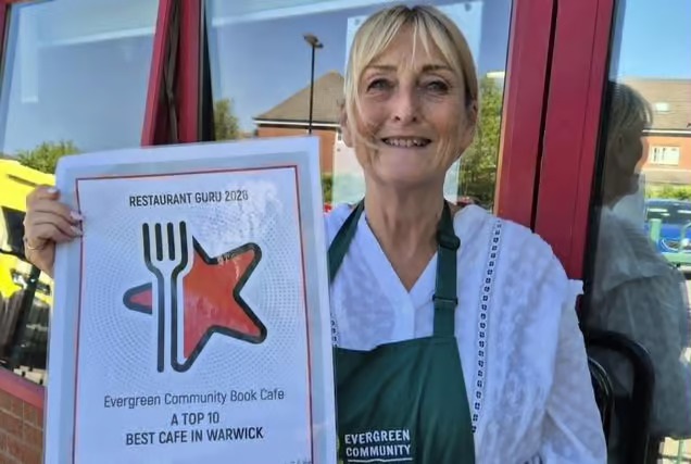 Warwick community book cafe named in the Top 10 cafés and restaurants in the town